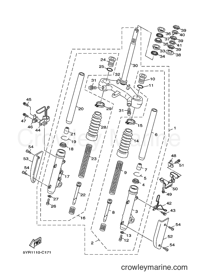 Yamaha Motors YJ125Y (5YRE) [010] - FRONT FORK