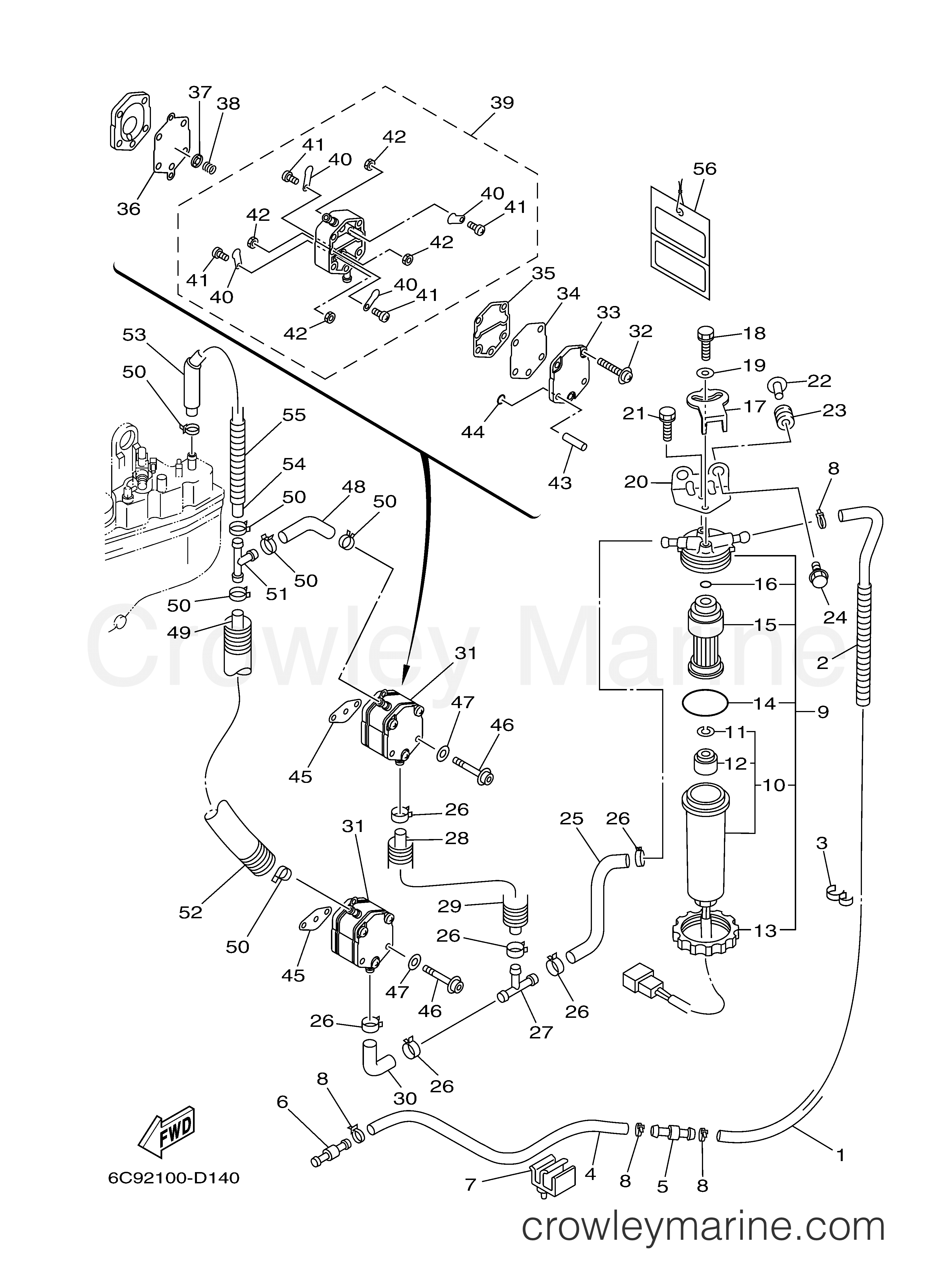 FUEL 2005 Outboard 300hp Z300TURD Crowley Marine