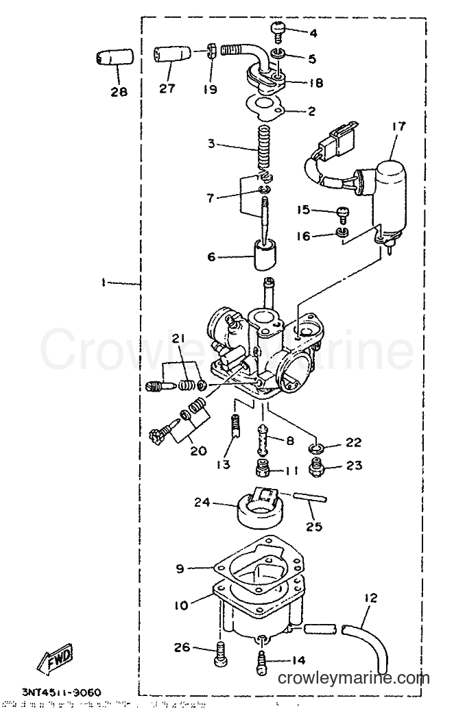 1990 Scooter CT50S - CT50S (3NT7) [999] - CARBURETOR