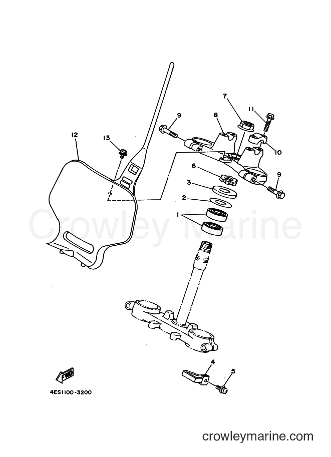 1994 Dirt Bike YZ80LW - YZ80LW (4LB1) [999] - STEERING