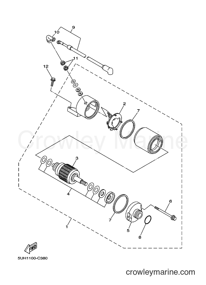 2009 ATV YFM350A - YFM350A (38D2) [030] - STARTING MOTOR