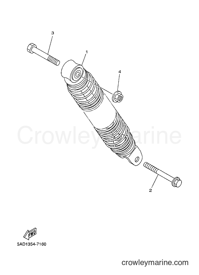 1999 Scooter YN50 - YN50 (5ADH) [010] - REAR SUSPENSION