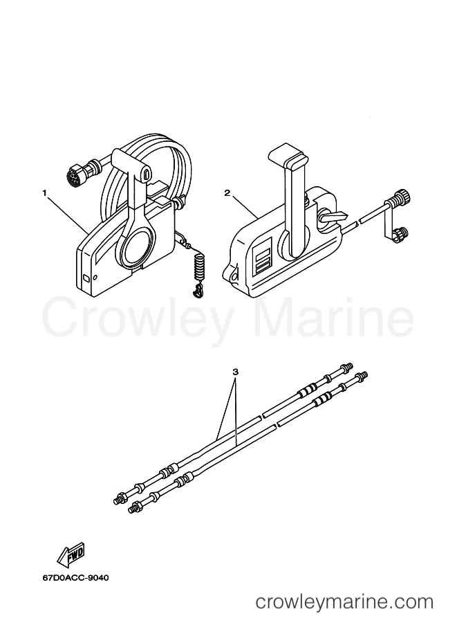Yamaha Motors 50H (62X) [020] - REMOTE CONTROL BOX
