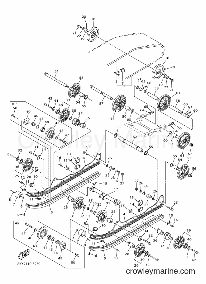 2019 Snowmobile VK540F - VK540F (8KX6) [020] - TRACK SUSPENSION 1
