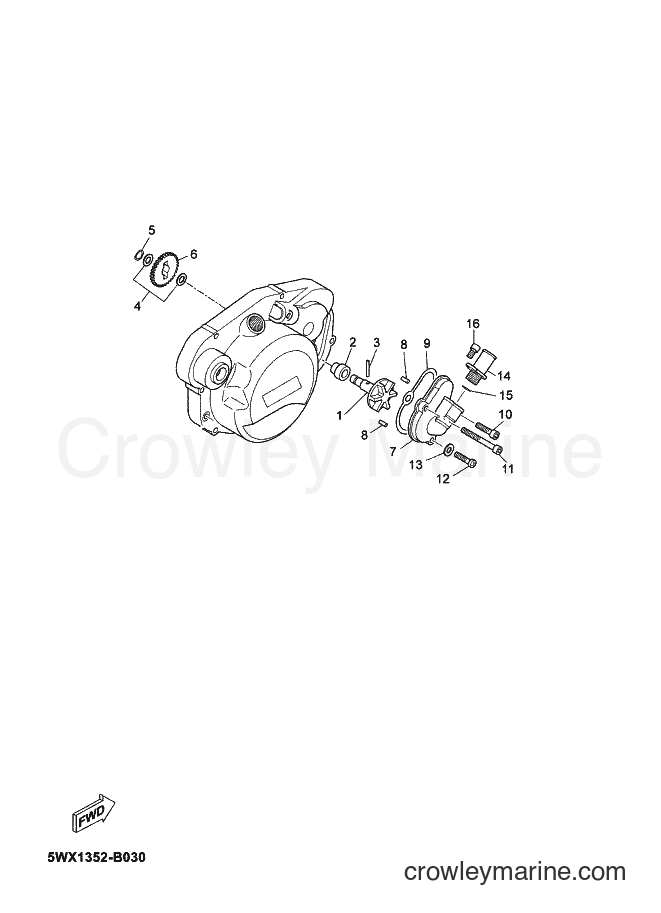 2007 Scooter TZR50 - TZR50 (5WXL) [010] - WATER PUMP