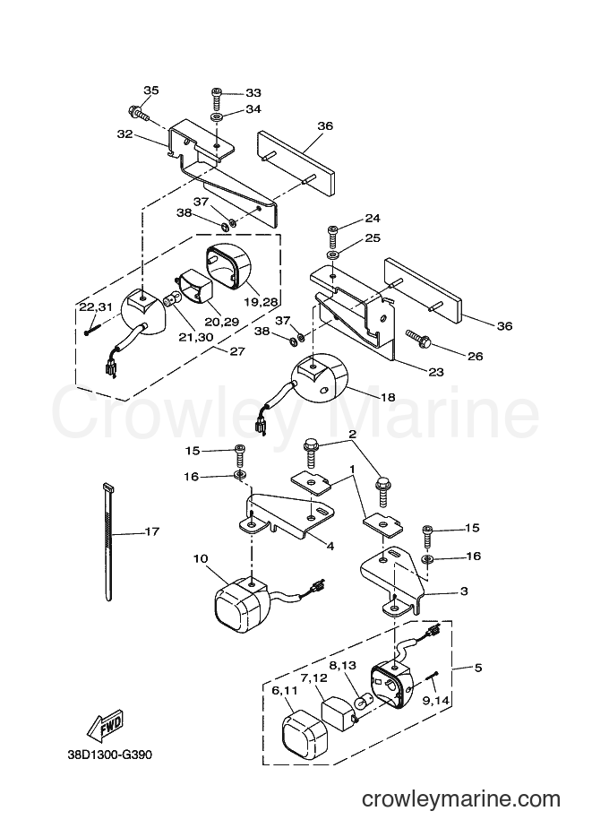 Yamaha Motors YFM350A (38D2) [030] - FLASHER LIGHT