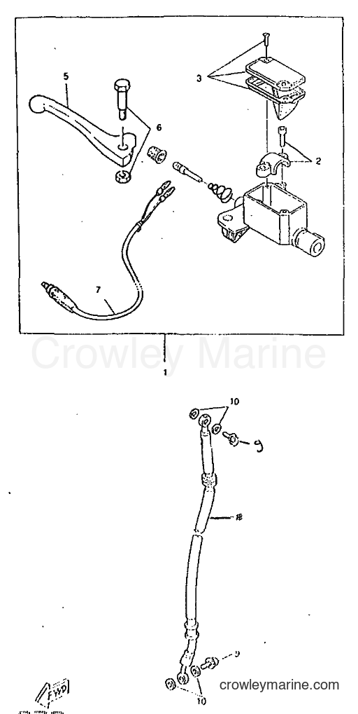 1998 Scooter CW50RS - CW50RS (4TDK) [010] - FRONT MASTER CYLINDER