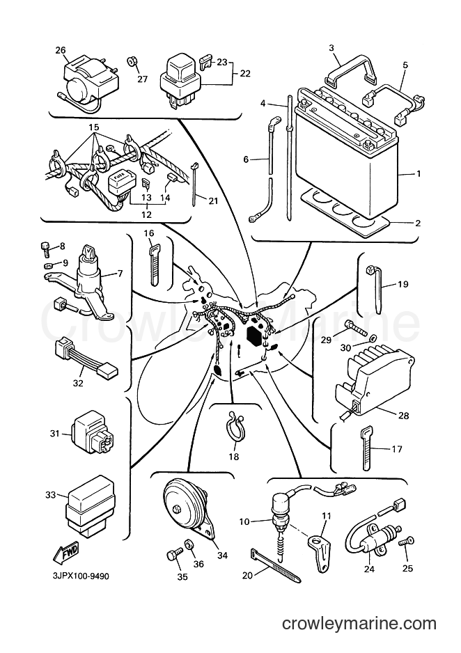 Yamaha Motors VMX12 (5GK2) [010] - ELECTRICAL 2