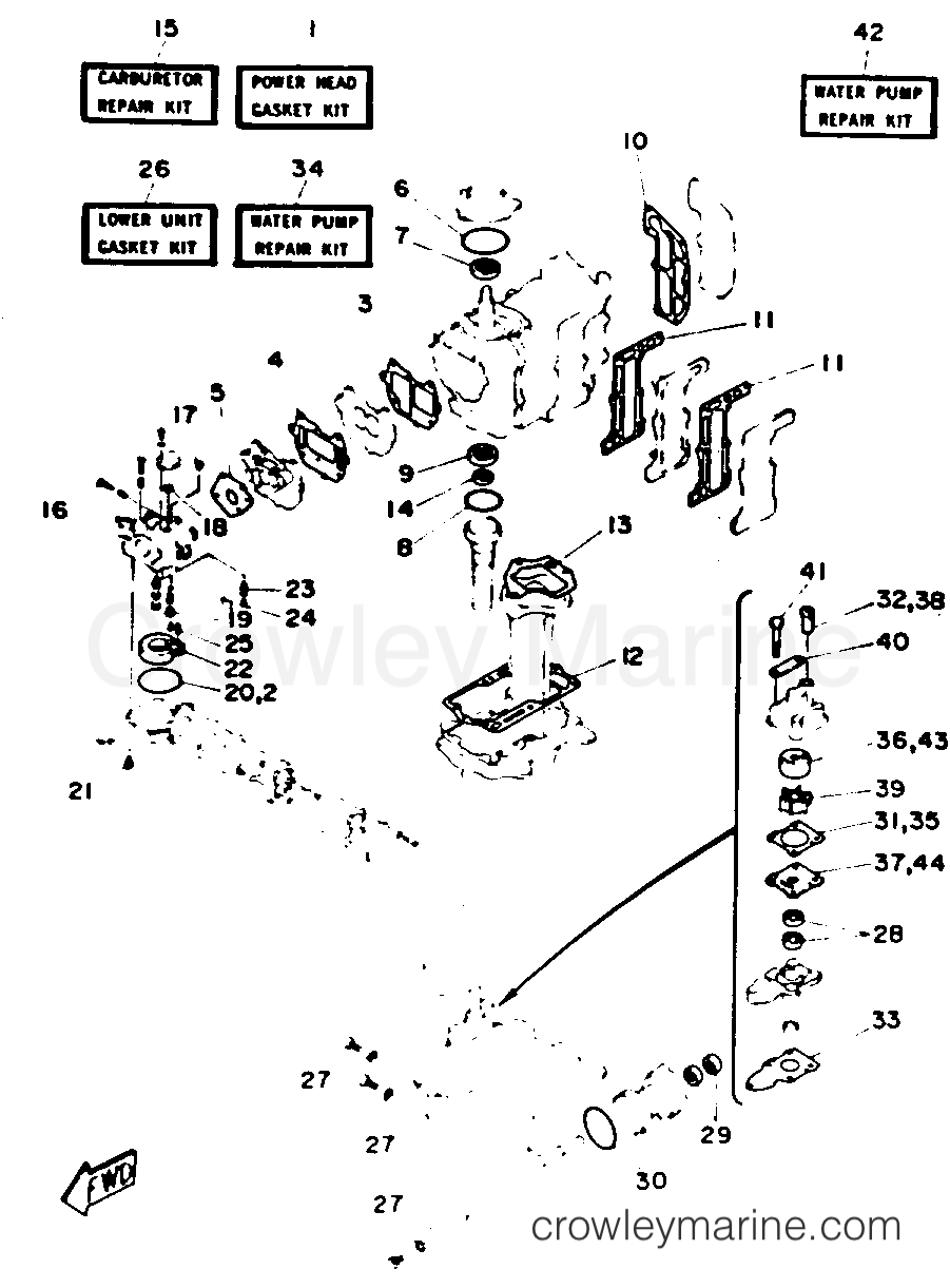 Yamaha Motors 6SD - REPAIR KIT