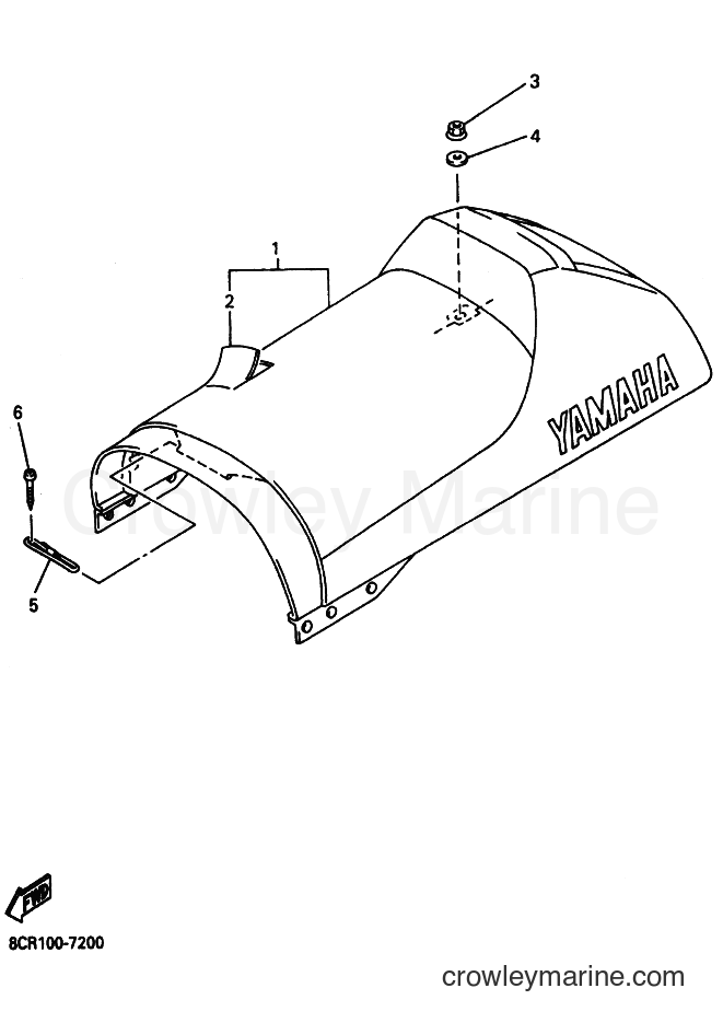Yamaha Motors VX700DX (8DY2) [030] - SEAT