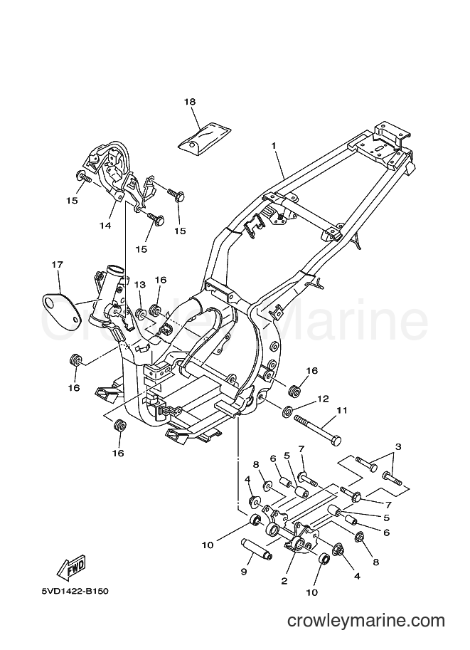 Yamaha Motors AT115 (5VD1) [010] - FRAME