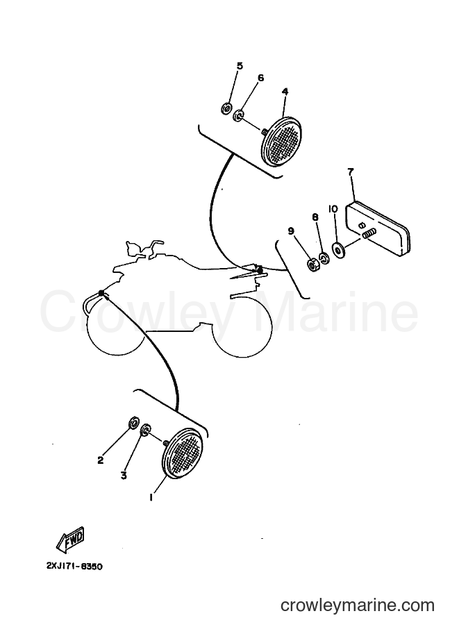 1988 ATV YFS200 - YFS200 (2XJ0) [010] - ELECTRICAL 2