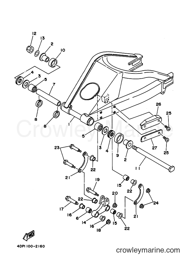 Yamaha Motors TZ250 (4DP2) [999] - REAR ARM