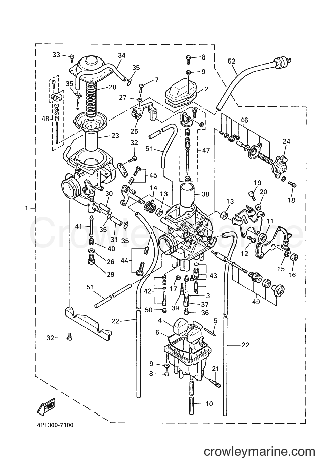 1999 Dirt Bike XT600E - XT600E (4PT9) [080] - CARBURETOR 2