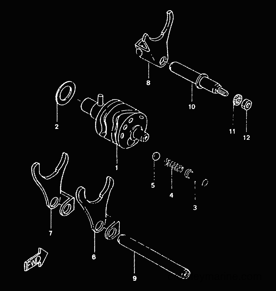 1999 Scooter TZR50 - TZR50 (4YV2) [999] - SHIFT CAM & FORK