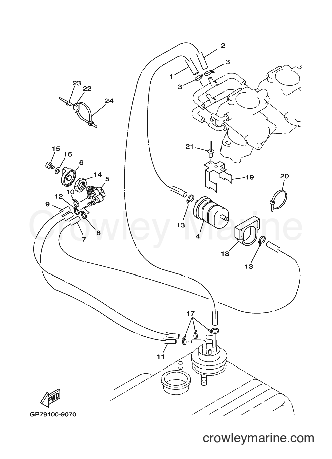 Yamaha Motors JET FOR GP760 (65VA) [030] - FUEL