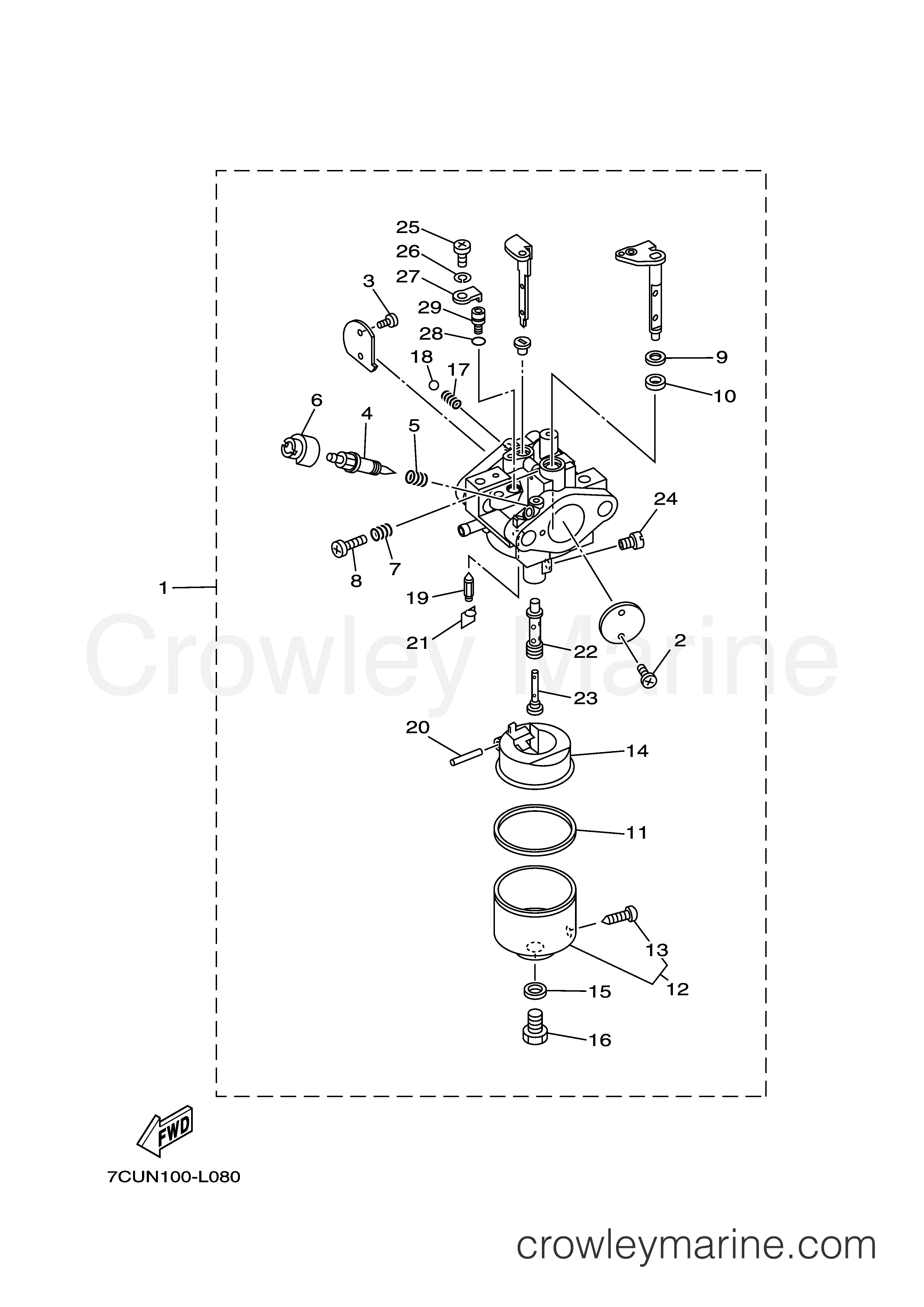 Yamaha Motors MZ360K3U-M - CARBURETOR
