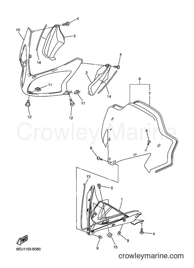 Yamaha Motors RX10MS (8EV1) [020] - WINDSHIELD