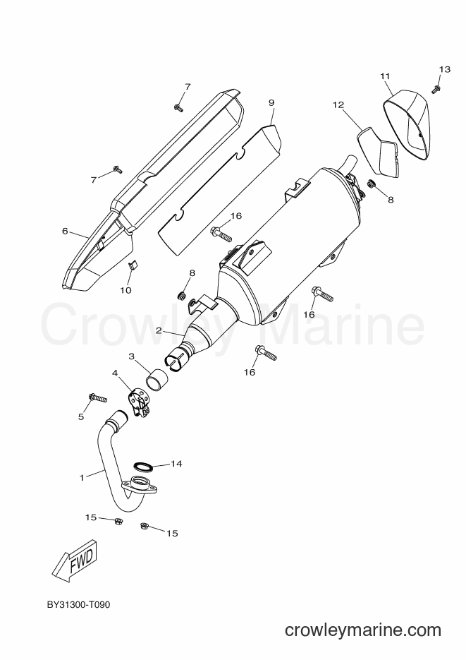2018 Scooter CZD300-A - CZD300-A (BY31) [010] - EXHAUST