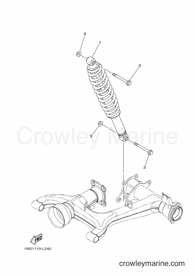 2014 ATV YFM350A - YFM350A (B143) [010] - REAR SUSPENSION