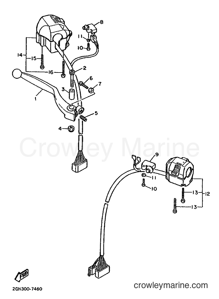 1987 Sport Bike FZR1000 - FZR1000 (2LA) [999] - HANDLE SWITCH & LEVER
