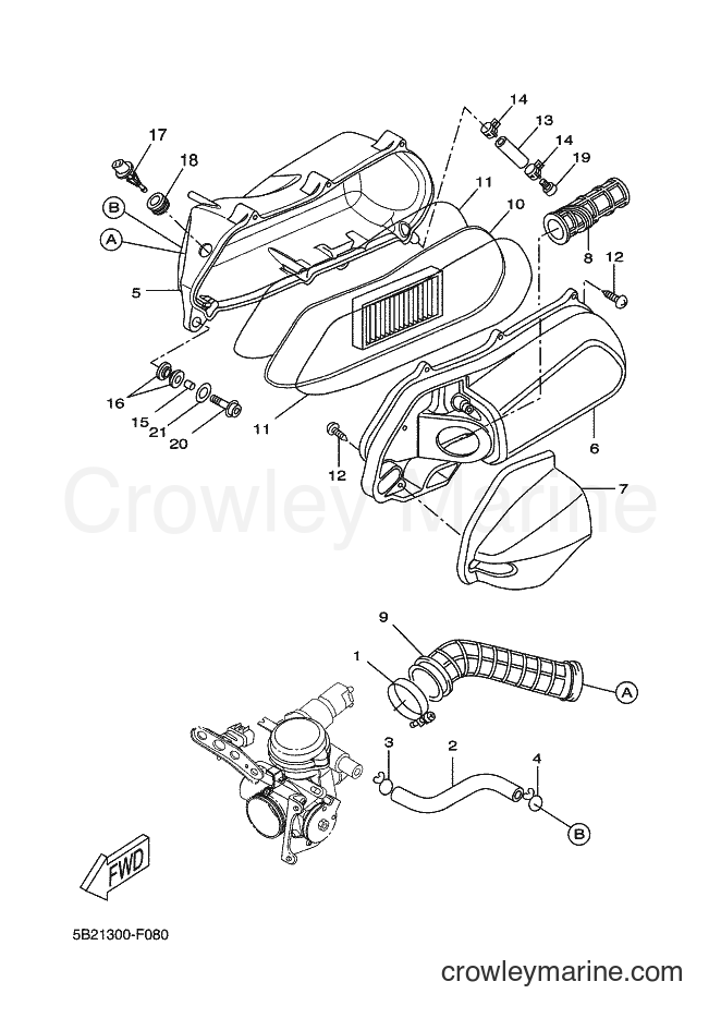 Yamaha Motors VP250 (5B29) [010] - INTAKE