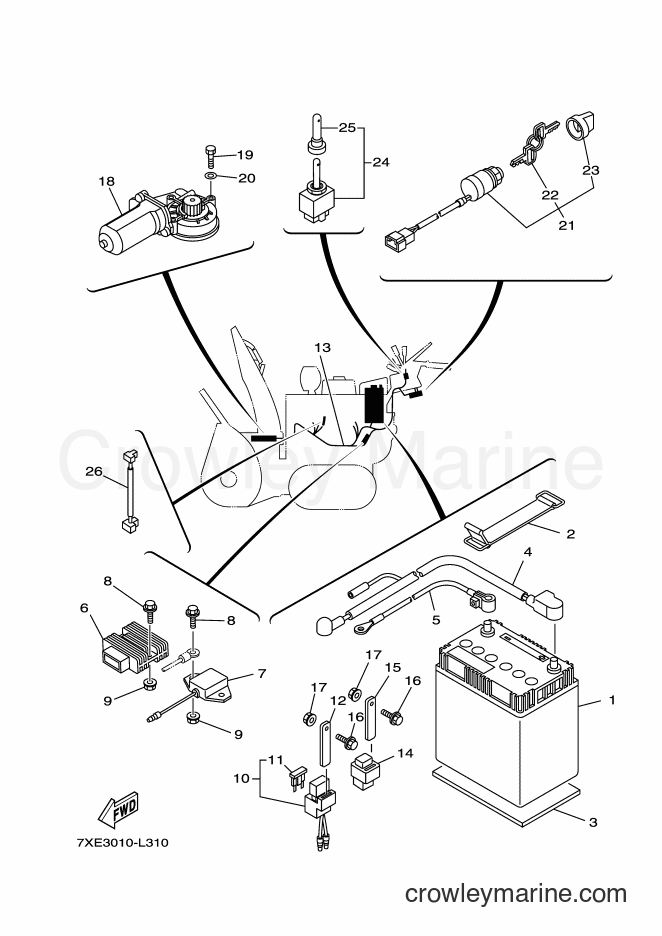 Yamaha Motors YS1070 (7XE3) [010] - ELECTRICAL 1