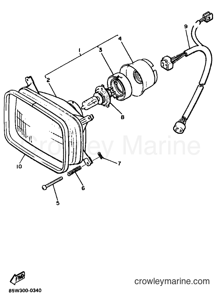 Yamaha Motors ET400TR (85W3) [010] - HEADLIGHT