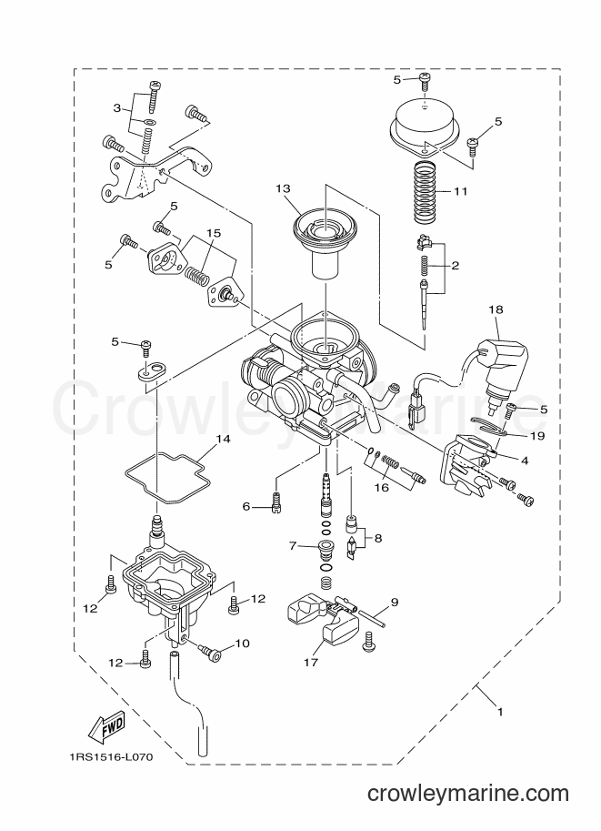 Yamaha Motors XC100E (1RS1) [010] - CARBURETOR