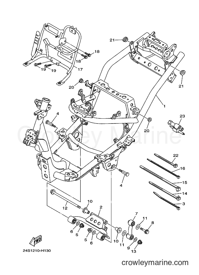 2009 Scooter YW125 - YW125 (1CN1) [010] - FRAME