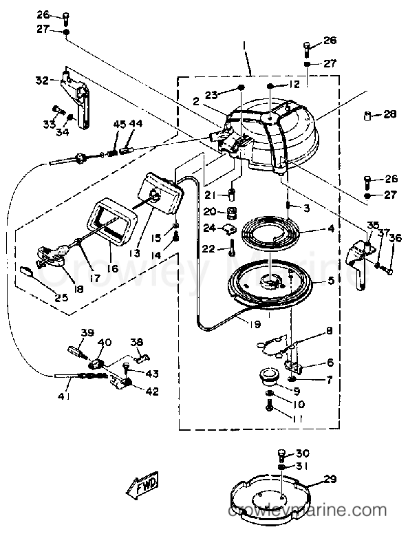 Yamaha Motors 40SN - MANUAL STARTER