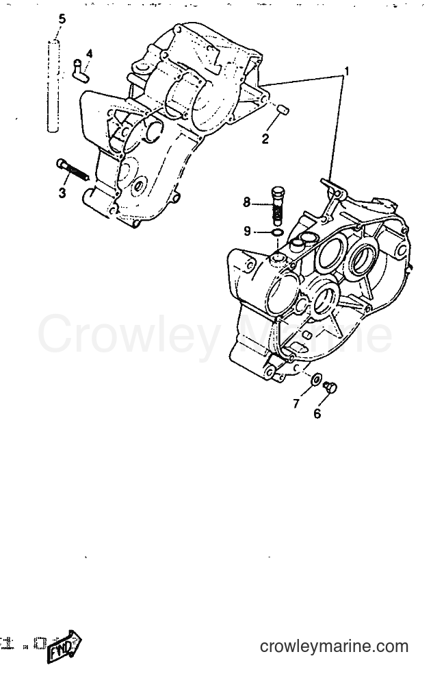 1997 Scooter DT50R - DT50R (5BK1) [999] - CRANKCASE