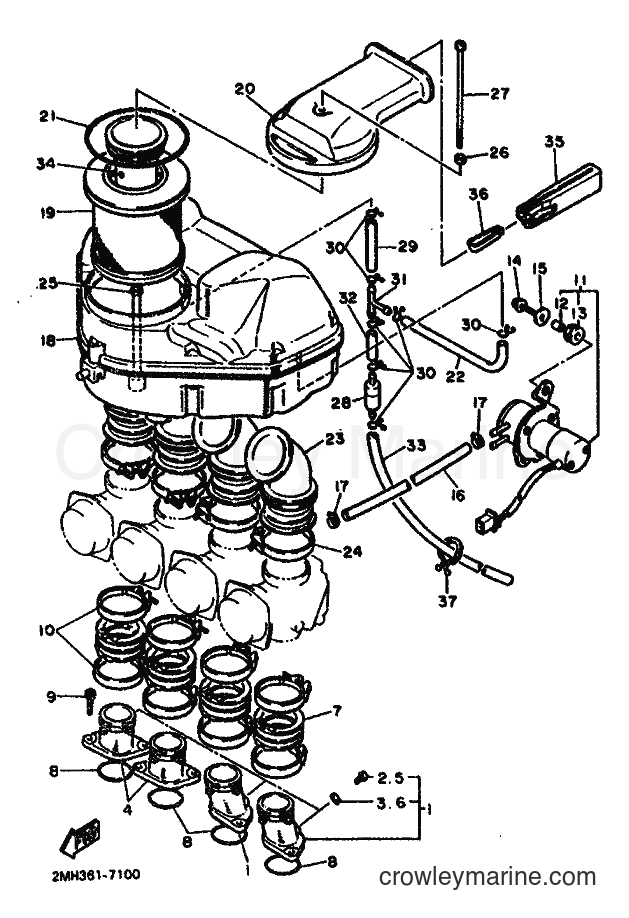 1987 Sport Bike FZ750 - FZ750 (2MH) [999] - INTAKE