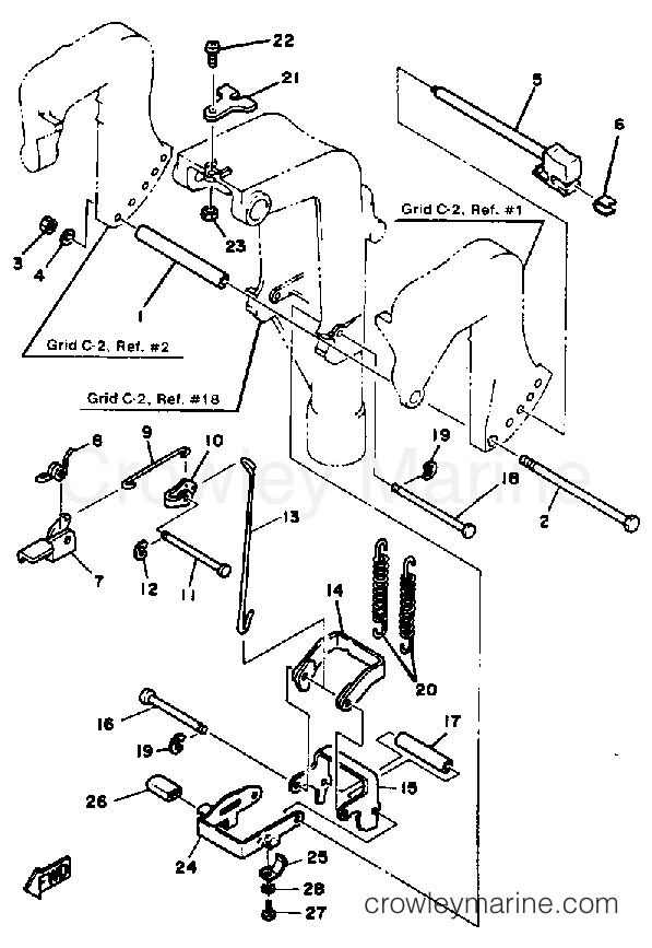 Yamaha Motors F9.9SK - BRACKET 2