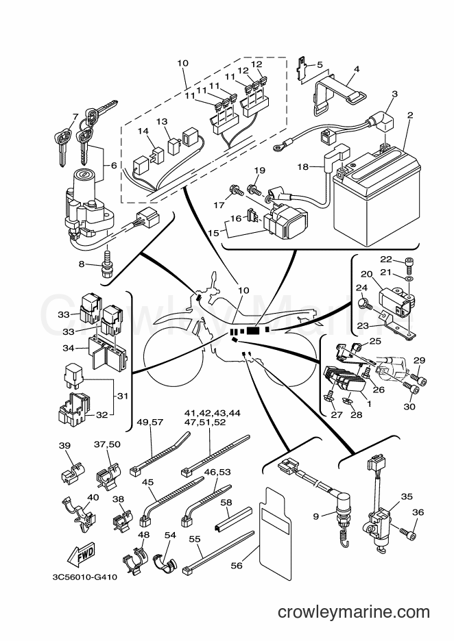 2010 Dirt Bike XT250 - XT250 (3C5M) [010] - ELECTRICAL 1
