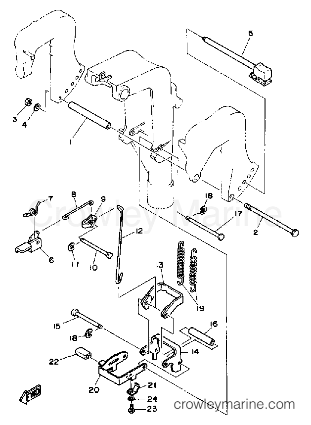 Yamaha Motors F9.9LD - BRACKET 2