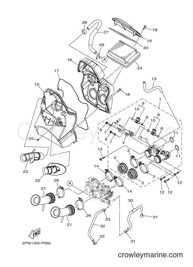 Yamaha Motors XP500 (2PW1) [010] - INTAKE