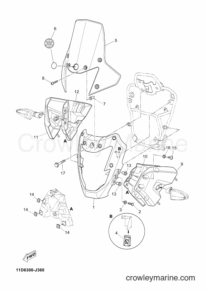2010 Dirt Bike XT660Z - XT660Z (11D6) [030] - COWLING
