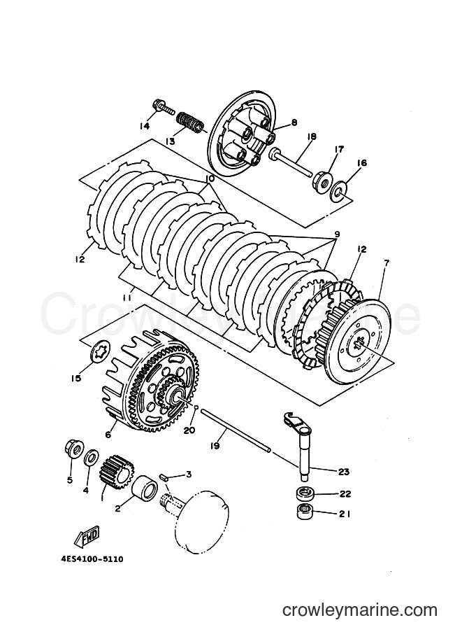 1994 Scooter YZ80LWH - YZ80LWH (4LC3) [999] - CLUTCH