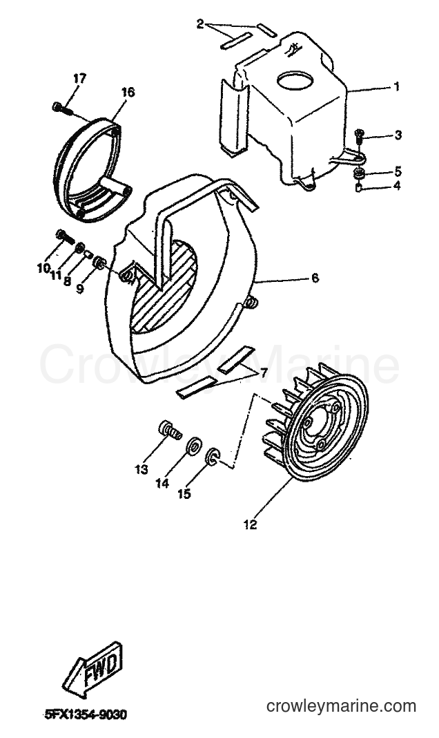 1999 Scooter CW50 - CW50 (4VVP) [010] - AIR SHROUD & FAN