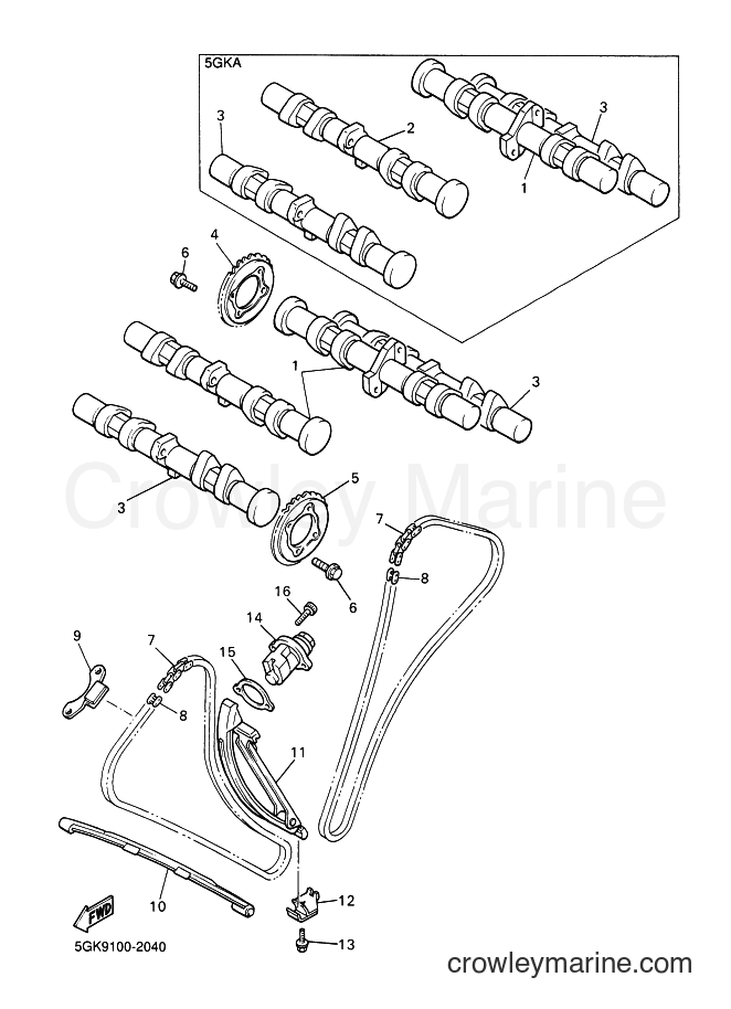 2002 Cruiser VMX12 - VMX12 (5GKB) [010] - CAMSHAFT & CHAIN