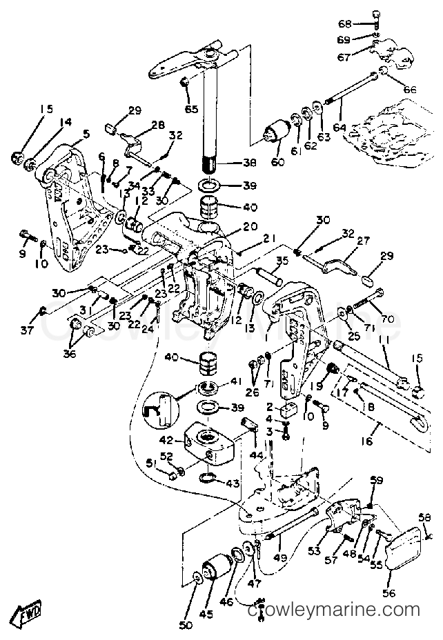 Yamaha Motors 115ETXK - BRACKET
