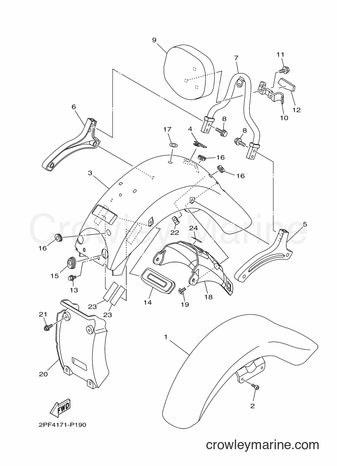 Yamaha Motors XV1700ATS (2PF4) [020] - FENDER
