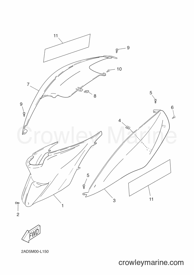 Yamaha Motors CS50 (2AD5) [020] - SIDE COVER