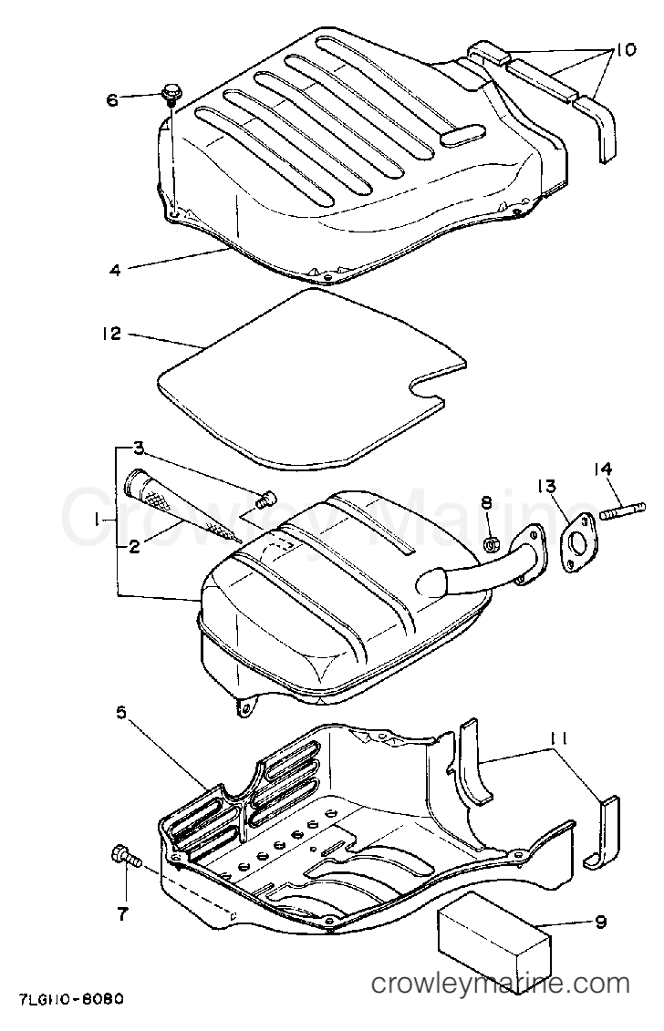 Yamaha Motors EF1600 - EXHAUST