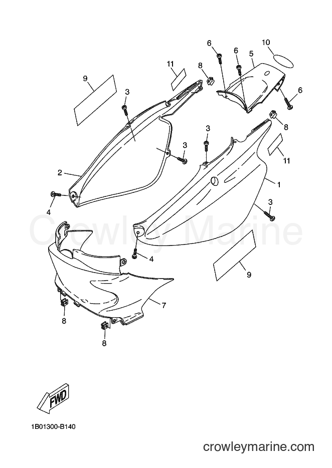 2003 Scooter CW50RS - CW50RS (1B02) [030] - SIDE COVER
