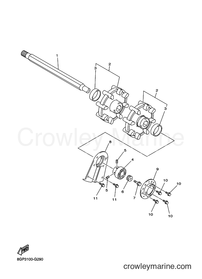 2008 Snowmobile RPZ50M - RPZ50M (8GP4) [010] - TRACK DRIVE 1