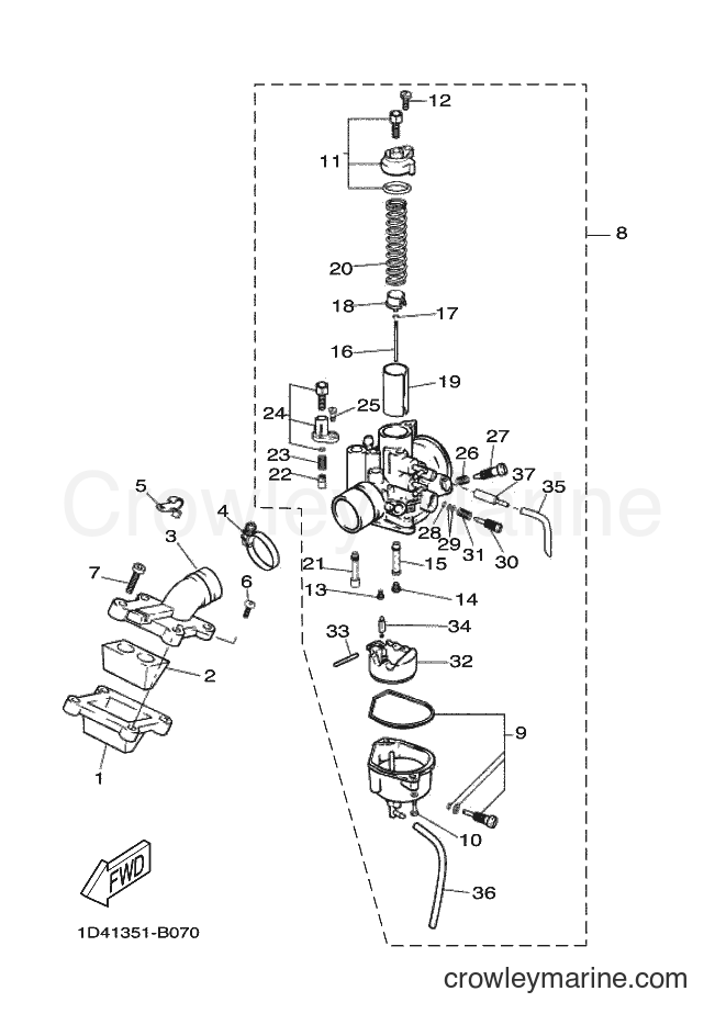 2005 Scooter DT50R - DT50R (2C2A) [010] - CARBURETOR