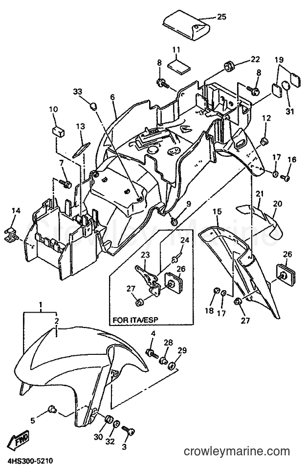 Yamaha Motors YZF750SP (4HS6) [999] - FENDER