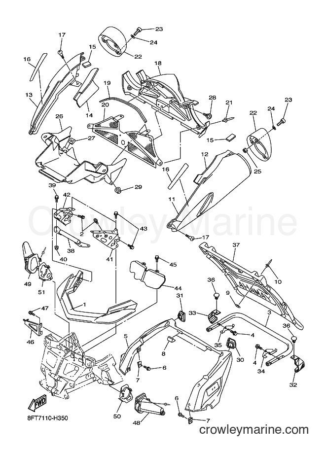 Yamaha Motors RX10STGT (8GV7) [020] - BUMPER